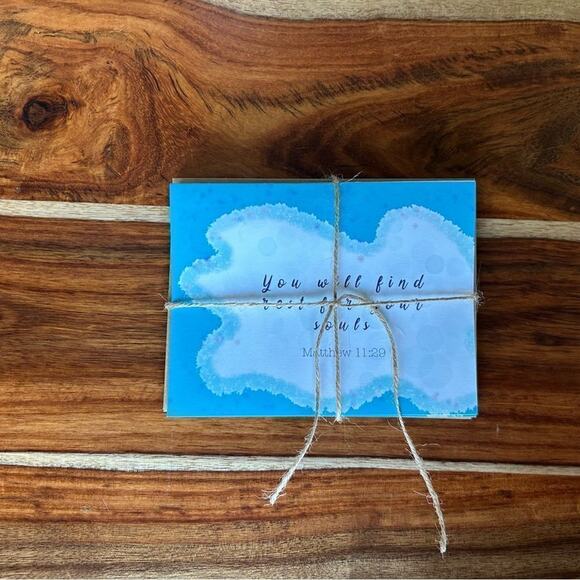 Greeting Cards Blank Cards for Friends Encouragement Gift Sympathy Card Blue - Picture 3 of 3